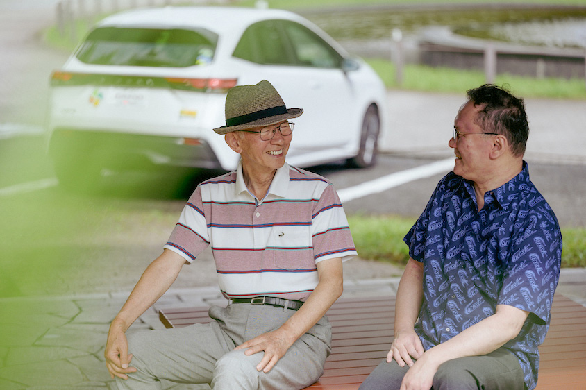 日産・ノートのオーナーさんと息子さん