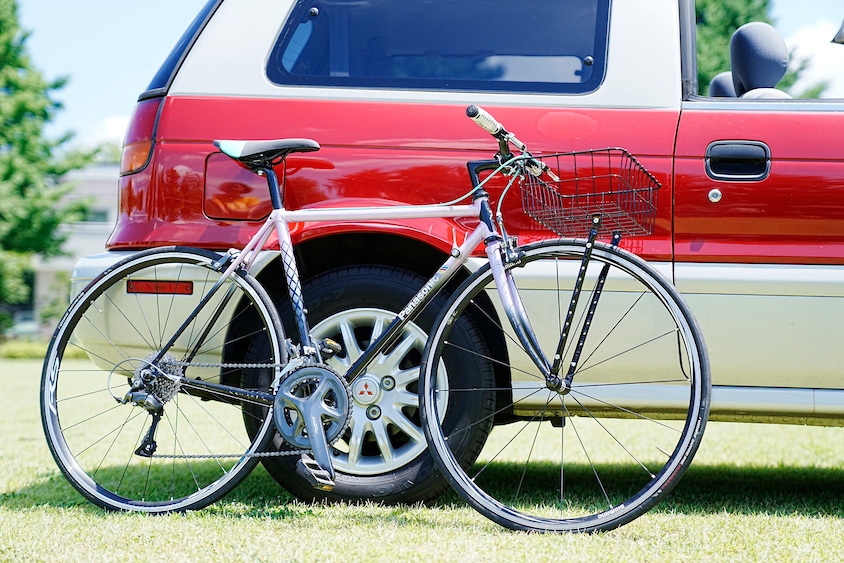 三菱・RVRオープンギアと自転車