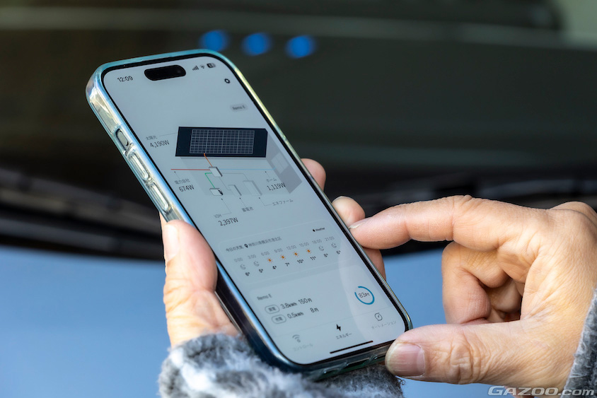 HEMSのアプリの画面