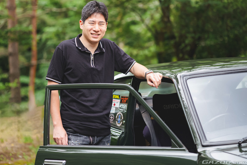 トヨタ・スプリンター トレノ（TE27）のオーナーの日永田和嗣さん
