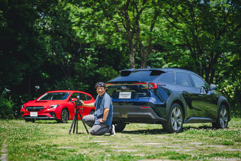 スバル・ソルテラとレヴォーグと雪岡直樹カメラマン