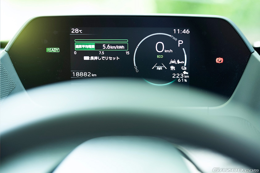 スバル・ソルテラのトップマウントメーター