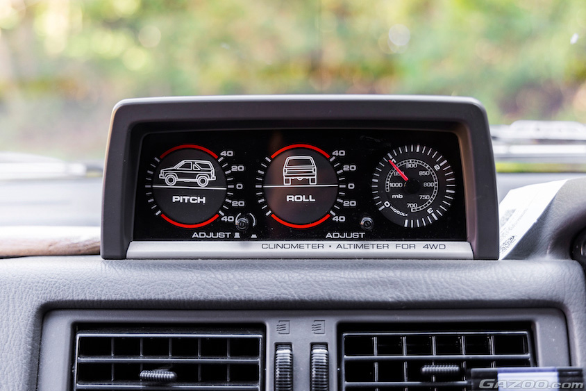 日産・テラノのクリノメーター