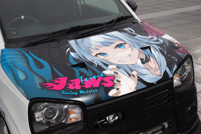 『がうる・ぐら』が描かれたスズキのアルトワークス