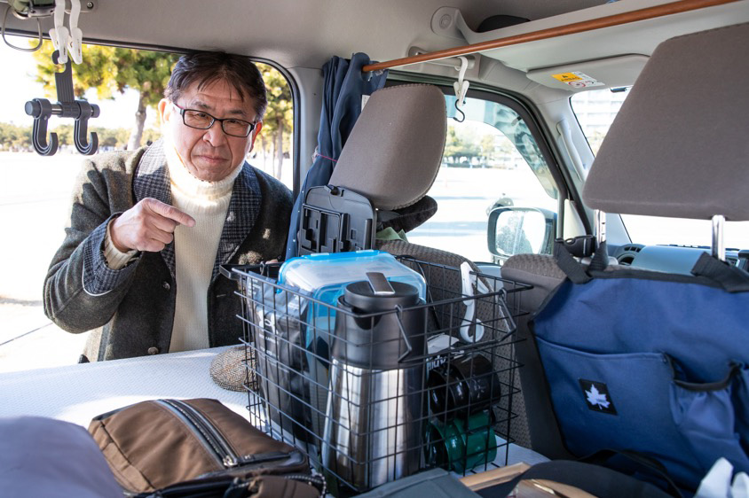 車中泊仕様のスズキ エブリィ