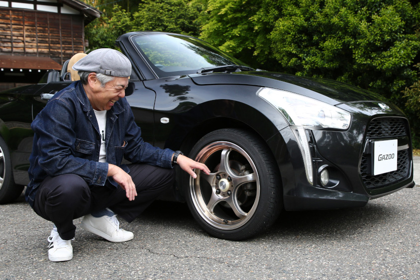 ダイハツのコペン・ローブの5ZIGENホイール