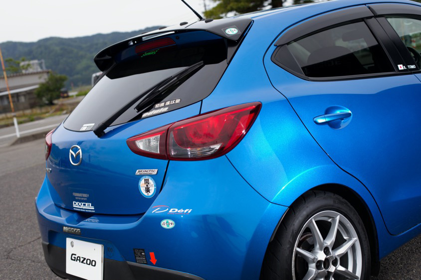 マツダ・デミオ15MBのリア