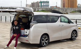 日本海での沖釣り三昧に欠かせない大切な相棒! 道具も仲間ものせられる快適ヴェルファイア