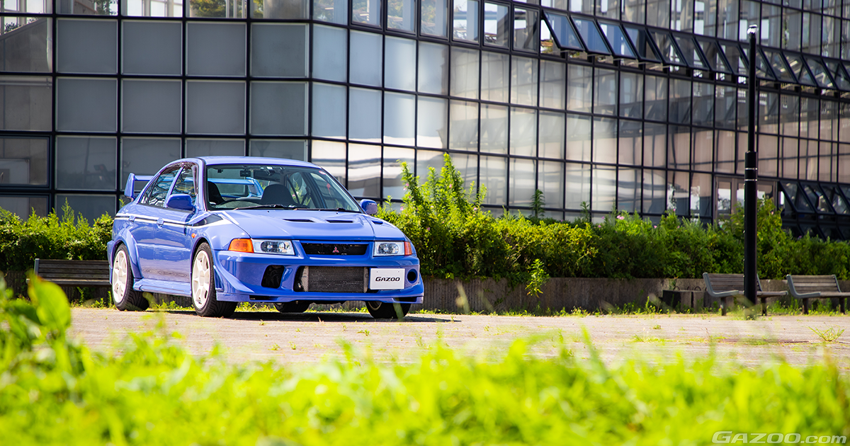 青いトミマキ仕様”の三菱・ランサーに家族を乗せて。 | クルマ情報