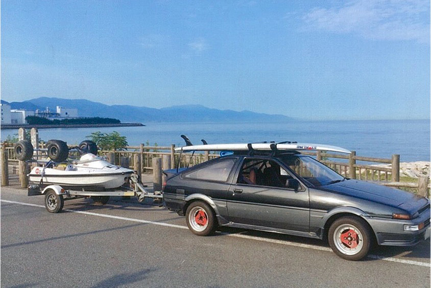 海も山もキャンプも全部スプリンタートレノ(AE86）で。30年を共に