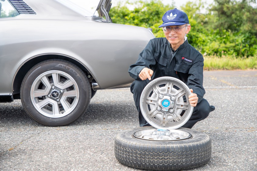 TA22型初代セリカの純正ホイールキャップ