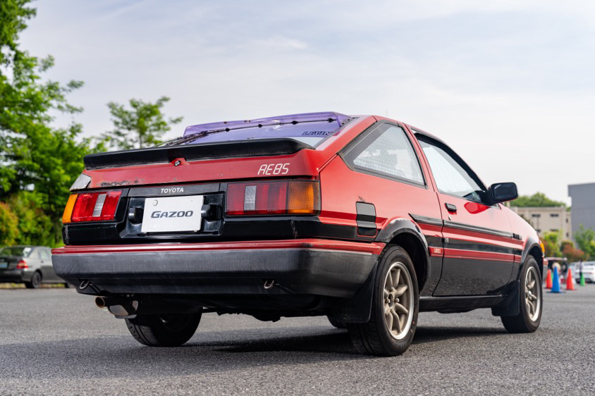 GAZOO愛車取材会東京の会場であるトヨタ東京自動車大学校で取材したトヨタ カローラレビンGT-V(AE86)
