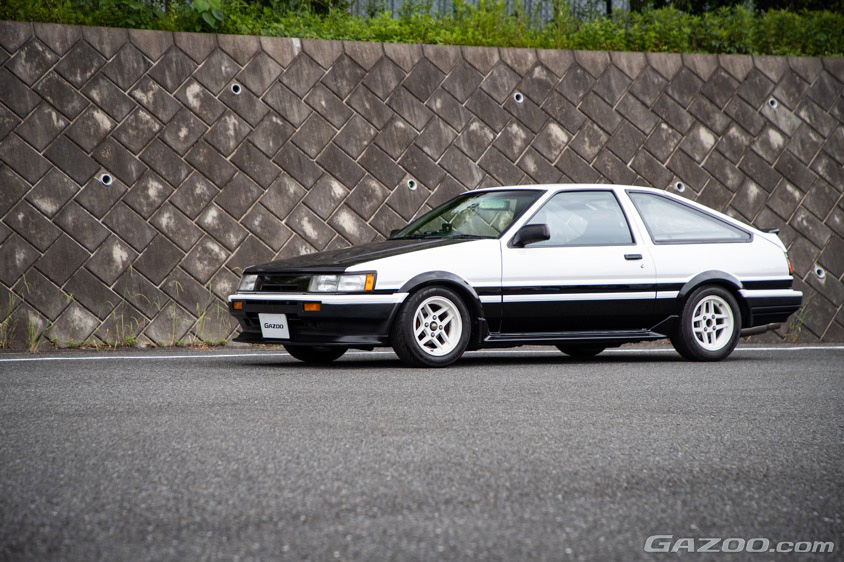 GAZOO愛車取材会東京の会場であるトヨタ東京自動車大学校で取材した1985年式トヨタ・スプリンタートレノGTアペックス(AE86)