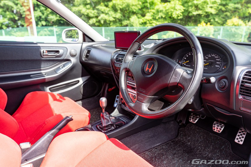 GAZOO愛車取材会東京の会場であるトヨタ東京自動車大学校で取材したホンダ・インテグラ タイプR(DC2)