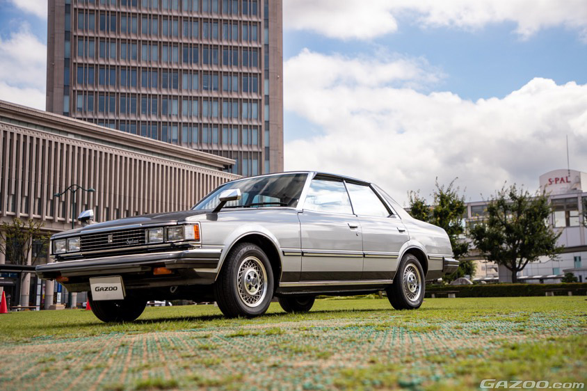 GAZOO愛車取材会の会場で山形駅前の『やまぎん県民ホール イベント広場』で取材したクレスタGX51