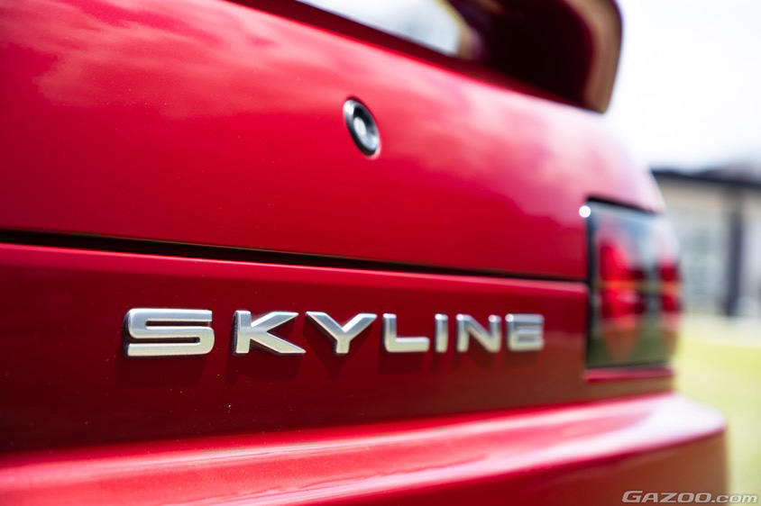 GAZOO愛車取材会の会場で山形駅前の『やまぎん県民ホール イベント広場』で取材した1992年式のスカイラインGTS-t タイプM(HCR32)