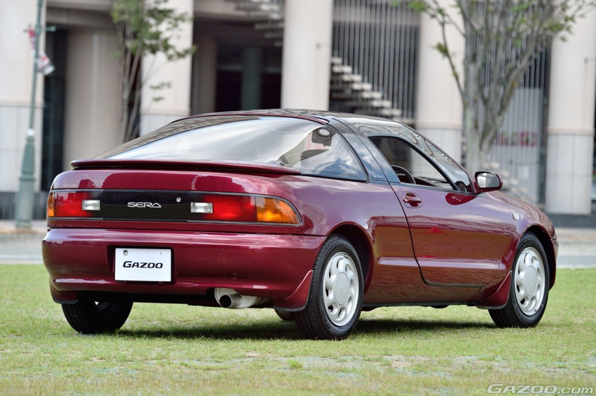 GAZOO愛車取材会の会場で山形駅前の『やまぎん県民ホール イベント広場』で取材したトヨタ セラ