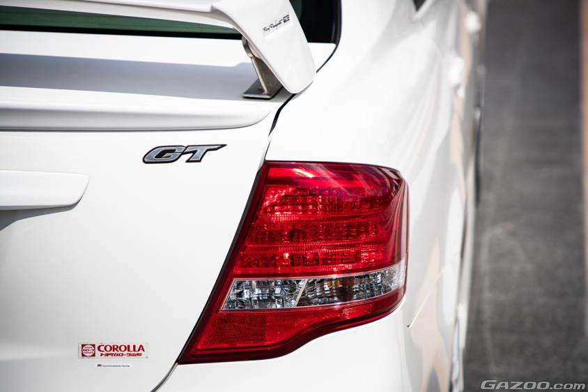 GAZOO愛車取材会の会場で山形駅前の『やまぎん県民ホール イベント広場』で取材したトヨタ カローラアクシオ“GT”TRDターボ (NZE141)