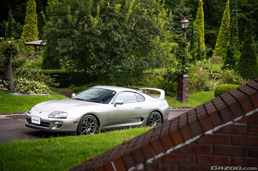 GAZOO愛車取材会の会場である福島県福島市四季の里で取材したトヨタ・スープラ