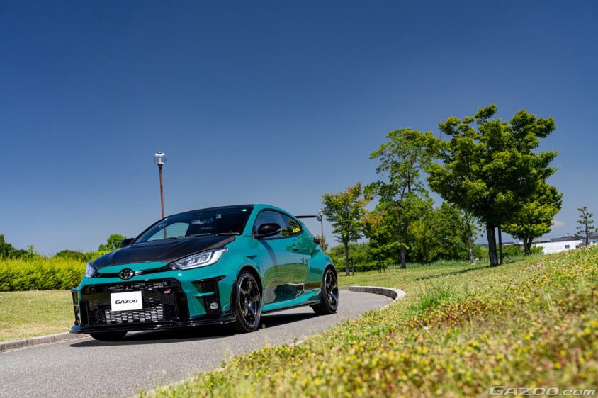 GAZOO愛車取材会の会場である群馬県 つつじが岡公園で取材したトヨタ・GRヤリス(GXPA16)