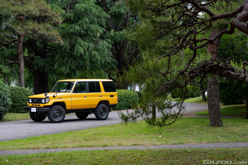 GAZOO愛車取材会の会場である群馬県群馬大学 桐生キャンパスで取材した2000年式トヨタ・ランドクルーザー70LX(HZJ76V)