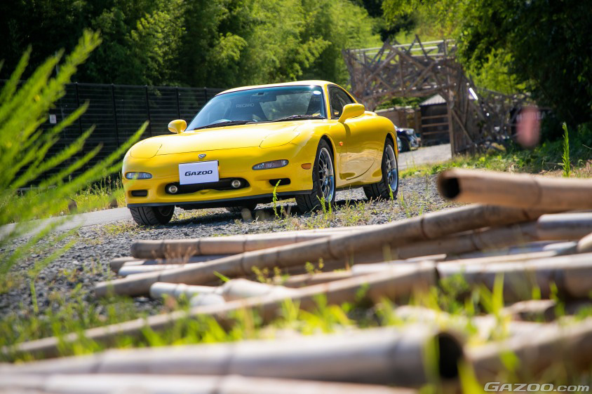 GAZOO愛車取材会の会場である宮城県東松島市のKIBOTCHA(キボッチャ)で取材したマツダ・RX-7(FD3S)