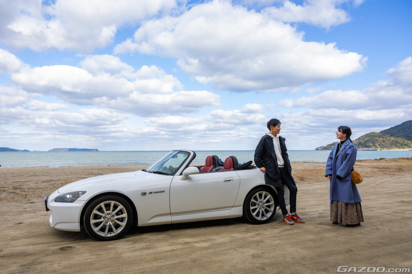 GAZOO愛車取材会の会場である虹の松原森林浴の森公園で取材したホンダ・S2000（AP2）