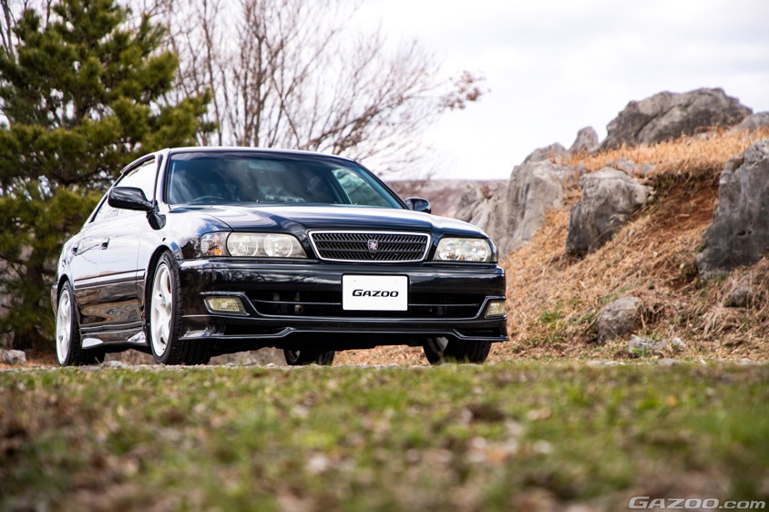 GAZOO愛車取材会の会場である秋吉台展望台で取材したトヨタ・チェイサー