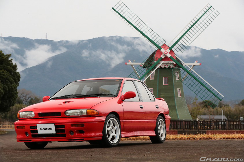 GAZOO愛車取材会の会場である国営木曽三川公園 アクアワールド水郷パークセンターで取材した いすゞ・ジェミニ イルムシャーR(JT191S型)