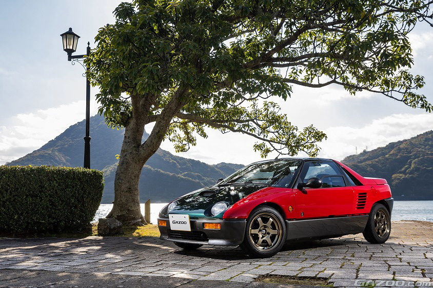 GAZOO愛車取材会の会場である三角西港で取材したマツダ・AZ-1(PG6SA)