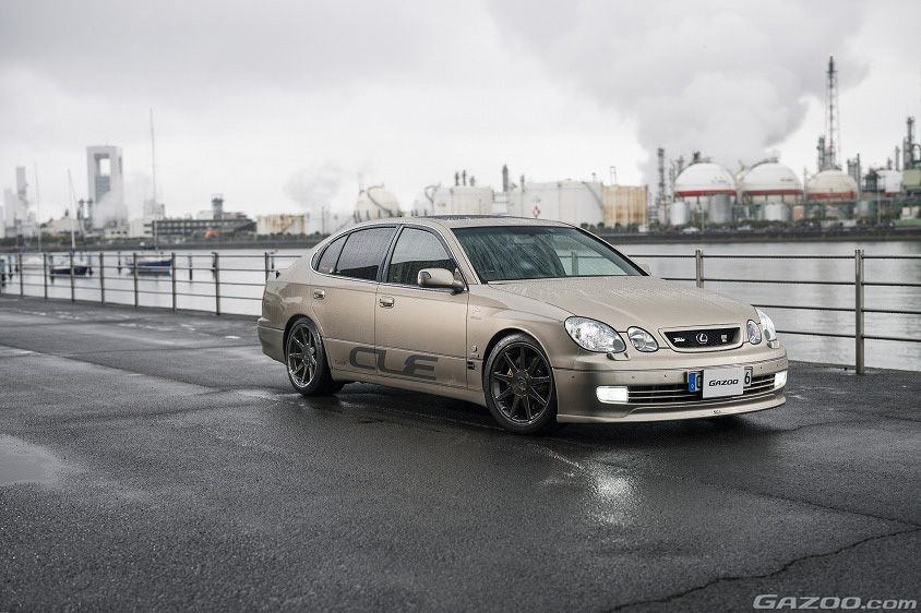 GAZOO愛車取材会の会場である霞ヶ浦緑地公園で取材したトヨタ・アリストV300 TTEバージョン