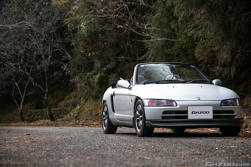 GAZOO愛車取材会の会場である宮崎県林業技術センター/森の科学館で取材したホンダ・ビート(PP1型)