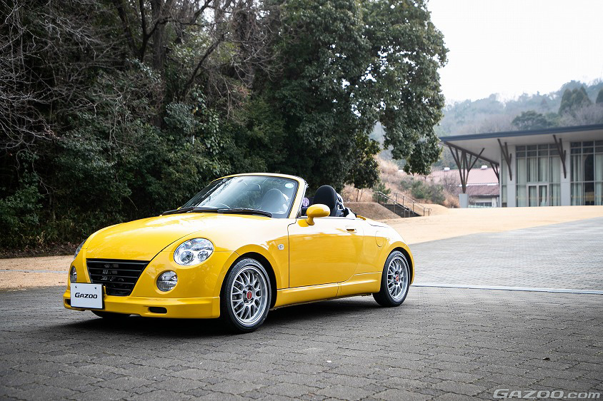 GAZOO愛車取材会の会場である大分大学 旦野原キャンパスで取材したダイハツ・コペン(L880K型)