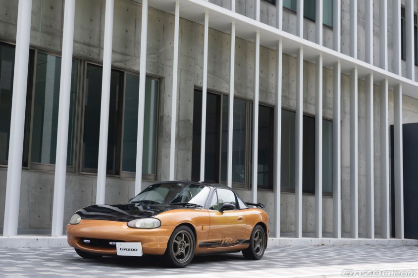 GAZOO愛車取材会の会場である島根大学 松江キャンパスで取材したマツダ・ロードスターRS(NB8C型)