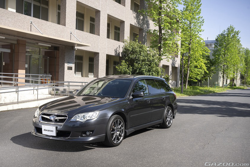 GAZOO愛車取材会の会場である島根大学 松江キャンパスで取材したスバル・レガシィツーリングワゴン 2.0i Advantage Line(BP5型)