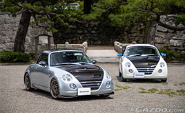 お揃いカスタムなども施しながら4台のコペンを家族で楽しむ