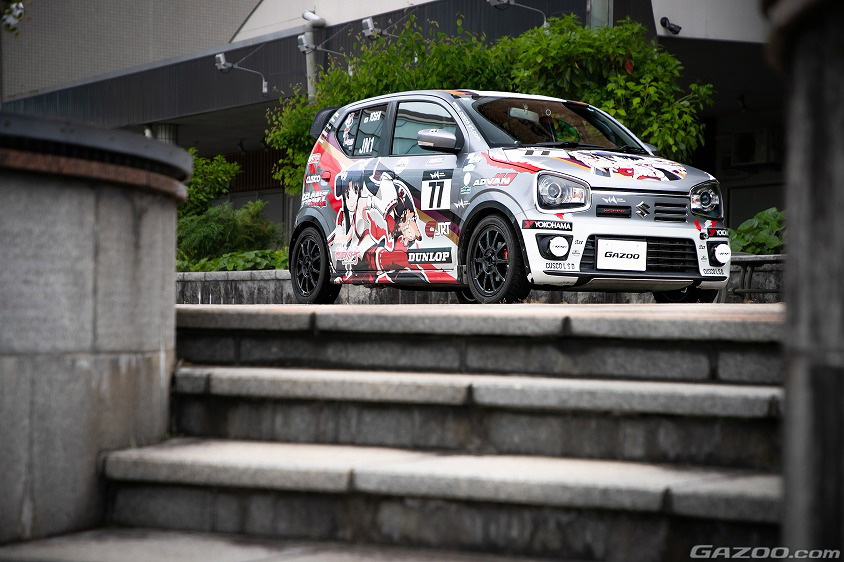 GAZOO愛車取材会の会場である『米子駅前だんだん広場』で取材したスズキ・アルトワークス(HA36S型)