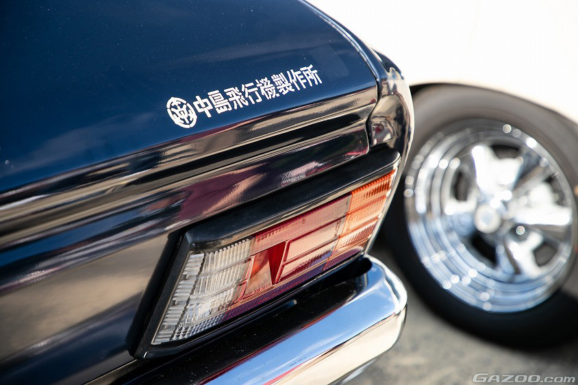 スバル・初代レオーネ1600RXに貼っている「中島飛行機製作所」のステッカー