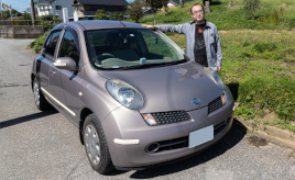 『同行二人』を胸に。日本全市町村制覇を目指しひた走る日産・マーチ