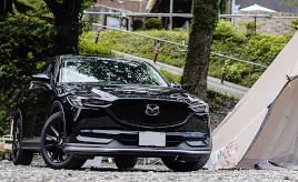 走りもデザインもお気に入りのCX-5で、新たな家族とのデイキャンプを満喫
