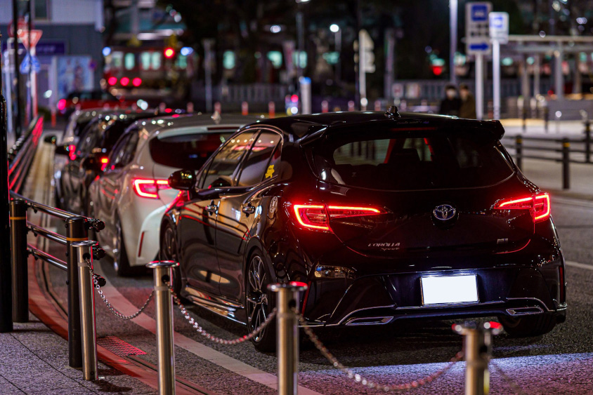 トヨタのカローラスポーツのリア