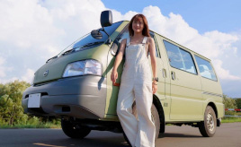 初マイカーでアウトドアライフを満喫♪　自己流のカスタムで日産 バネットバンがオンリーワンのえだまめ号に大変身！