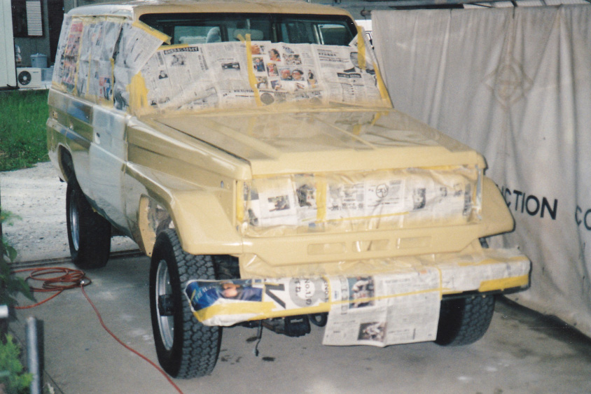 トヨタ・ランドクルーザーの塗装