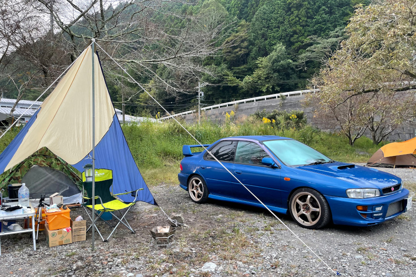 キャンプもスバル・インプレッサWRX STI verⅣで楽しむ