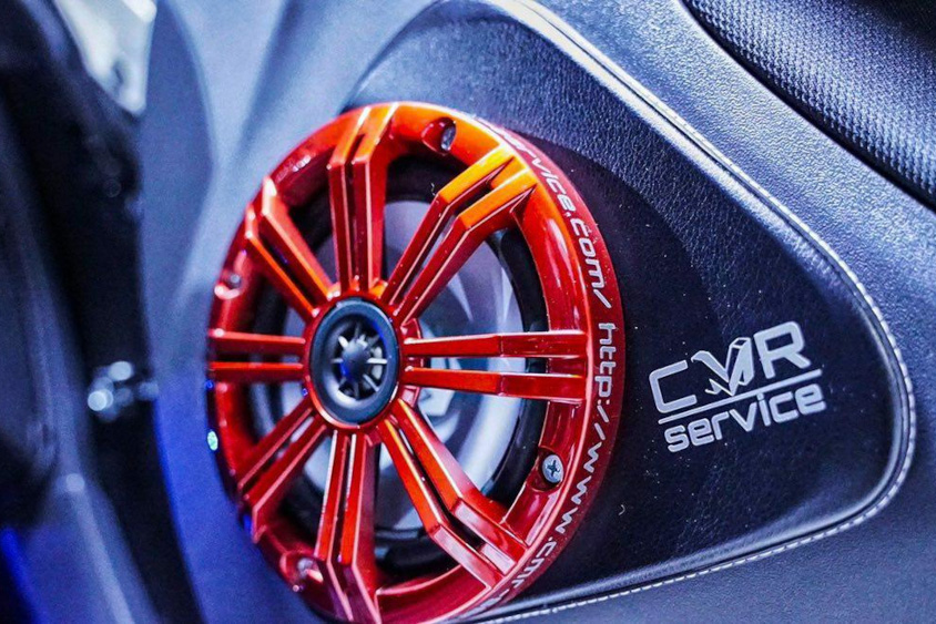 トヨタ・GRコペンのキッカーのマリンスピーカー