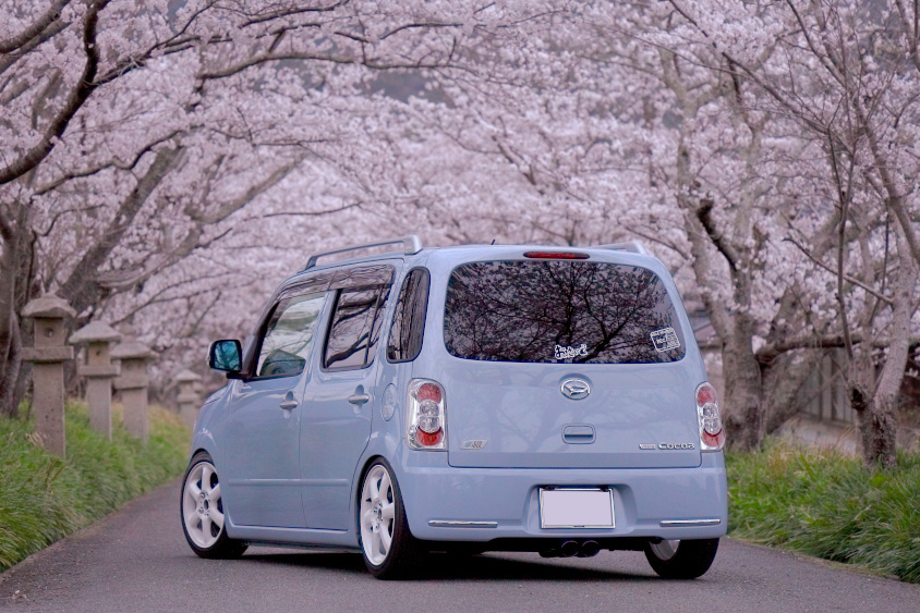 ダイハツ・ミラココアのリアビュー