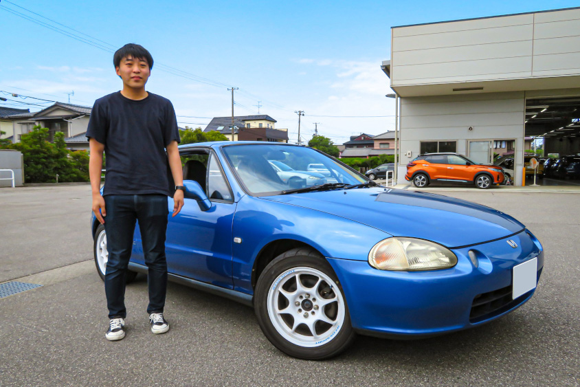 ホンダ・CR-X デルソルとオーナーのYoshikiさん