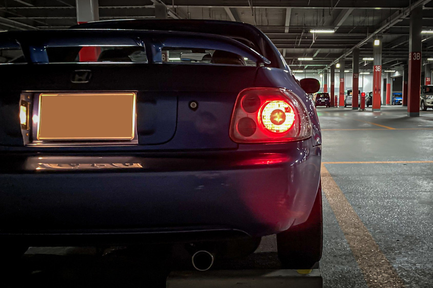 ホンダ・CR-X デルソルのリアビュー