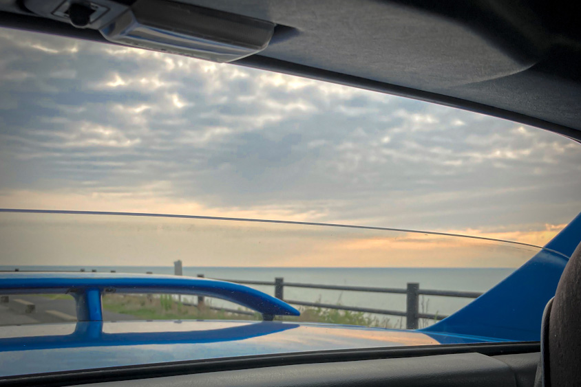 ホンダ・CR-X デルソルのリアウインドウ