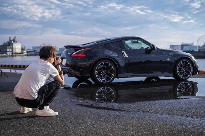 日産・フェアレディZ バージョンNISMOを撮影するオーナーのしょーきさん